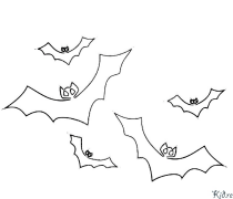 pipistrelli Disegni Da Colorare Stampabili